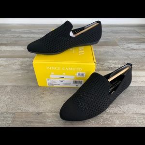 Vince Camuto Black Woven Flats